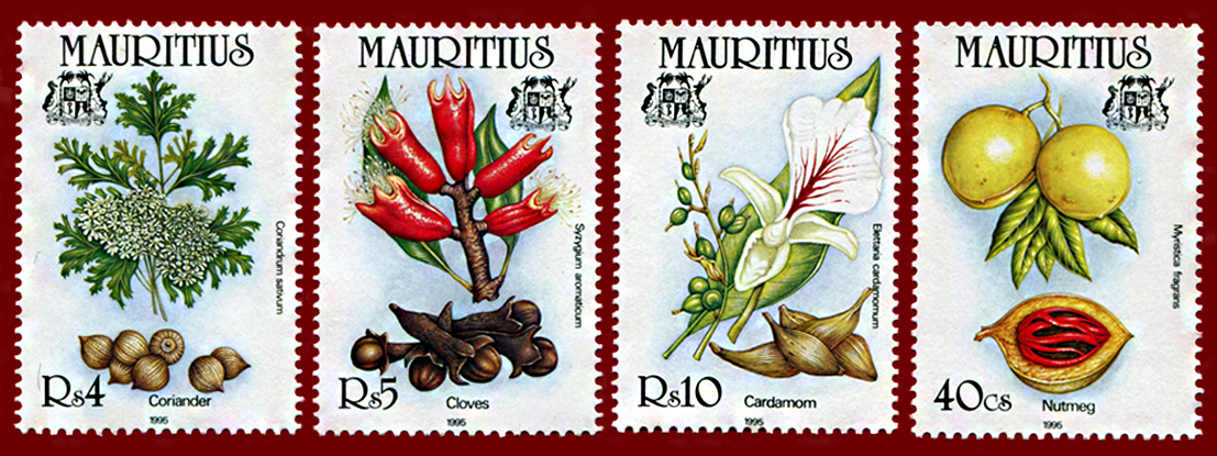 1995 Mauritius Spice Stamp series nutmeg