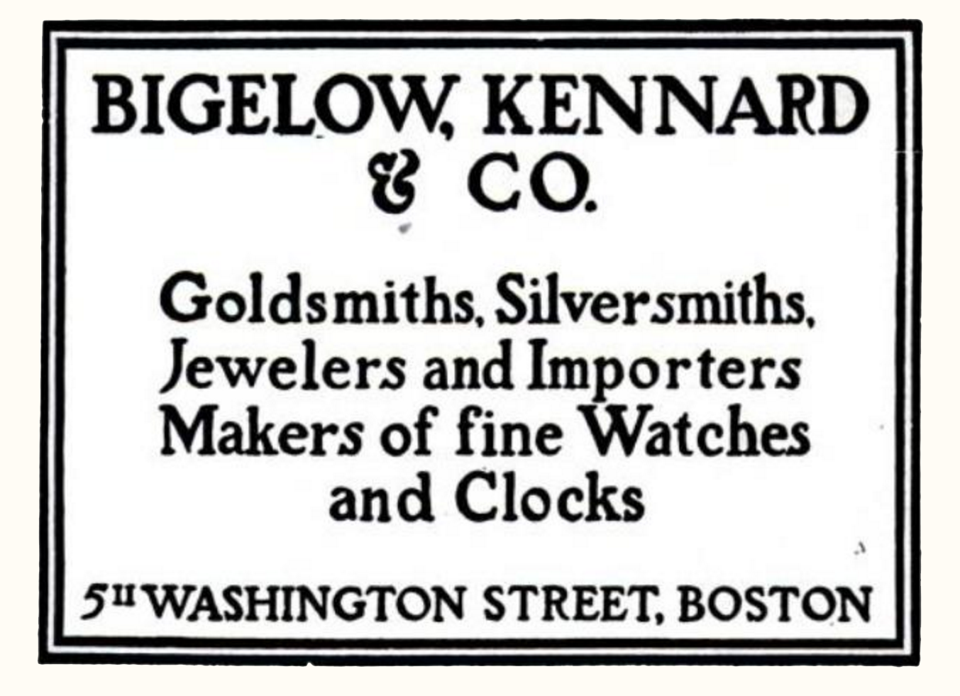 Bigelow Kennard & Co. Boston MA
