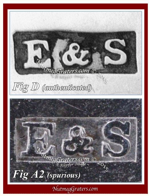 Comparison of Fake and Genuine Eoff and Shepard Maker's Mark; Shepard Maker's mark