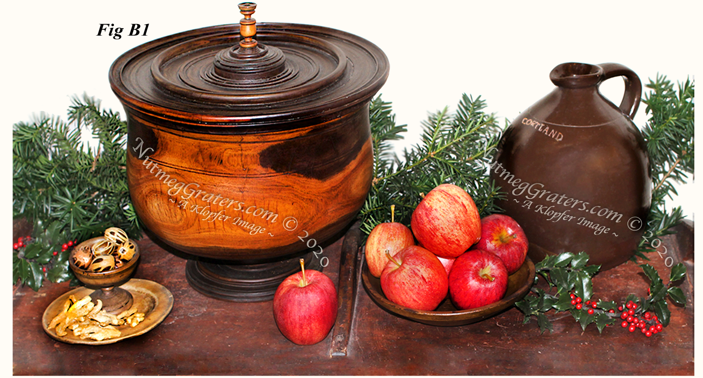Wassail Bowl with nutmeg grater