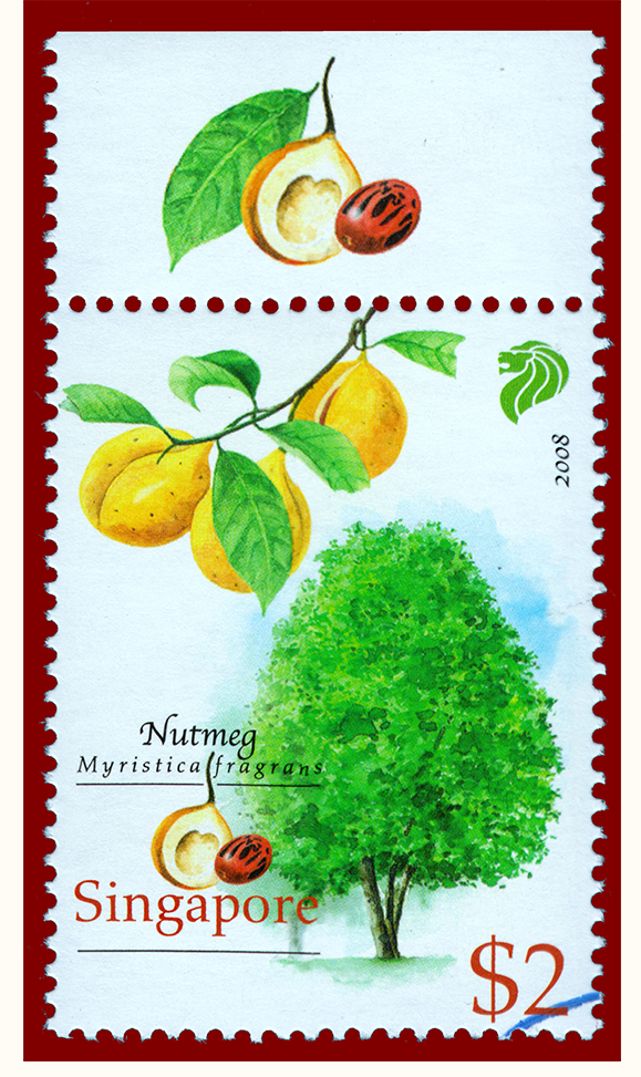 Singapore Nutmeg Stamp 2008