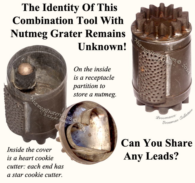 Combination Tool with Nutmeg Grater 