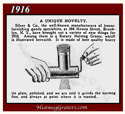 Silver's Ad Rotary Nutmeg Grater