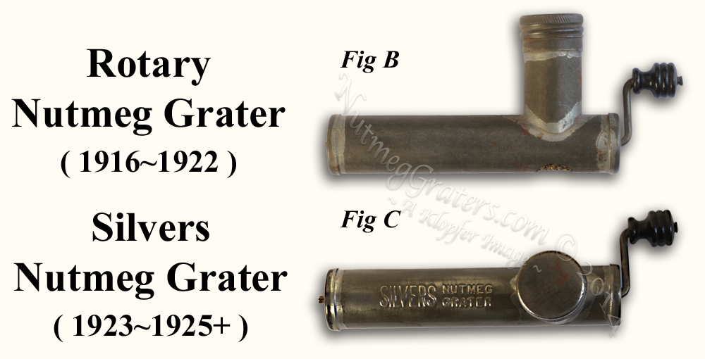 Silvers Nutmeg Grater Stove Pipe Nutmeg Grater