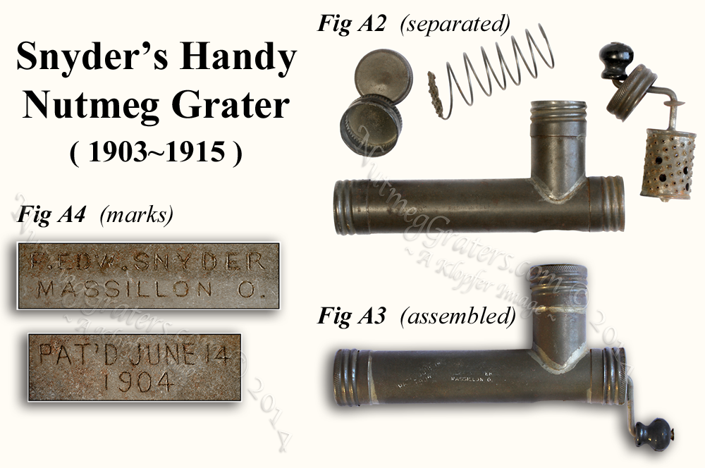Snyder's Handy Nutmeg Grater Stove Pipe Nutmeg grater