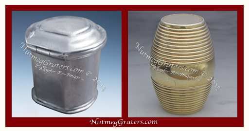 cylindar type and barrel Silver Nutmeg Grater