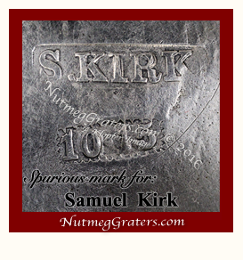 Fake Samuel Kirk maker's mark